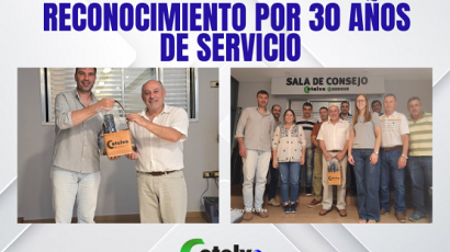 𝐑𝐄𝐂𝐎𝐍𝐎𝐂𝐈𝐌𝐈𝐄𝐍𝐓𝐎 𝐏𝐎𝐑 𝟑𝟎 𝐀𝐍̃𝐎𝐒 𝐃𝐄 𝐒𝐄𝐑𝐕𝐈𝐂𝐈𝐎
